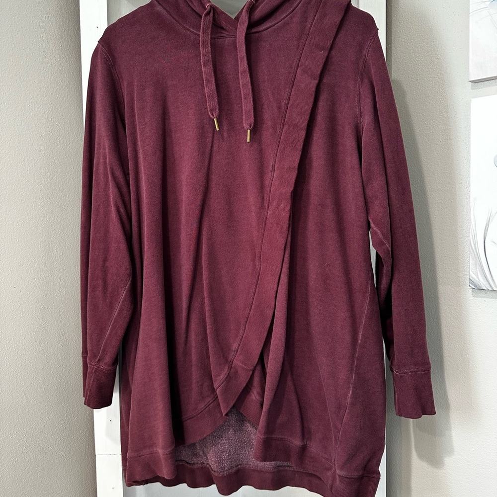 Old Navy Maternity Cross Front Nursing Pullover Hoodie